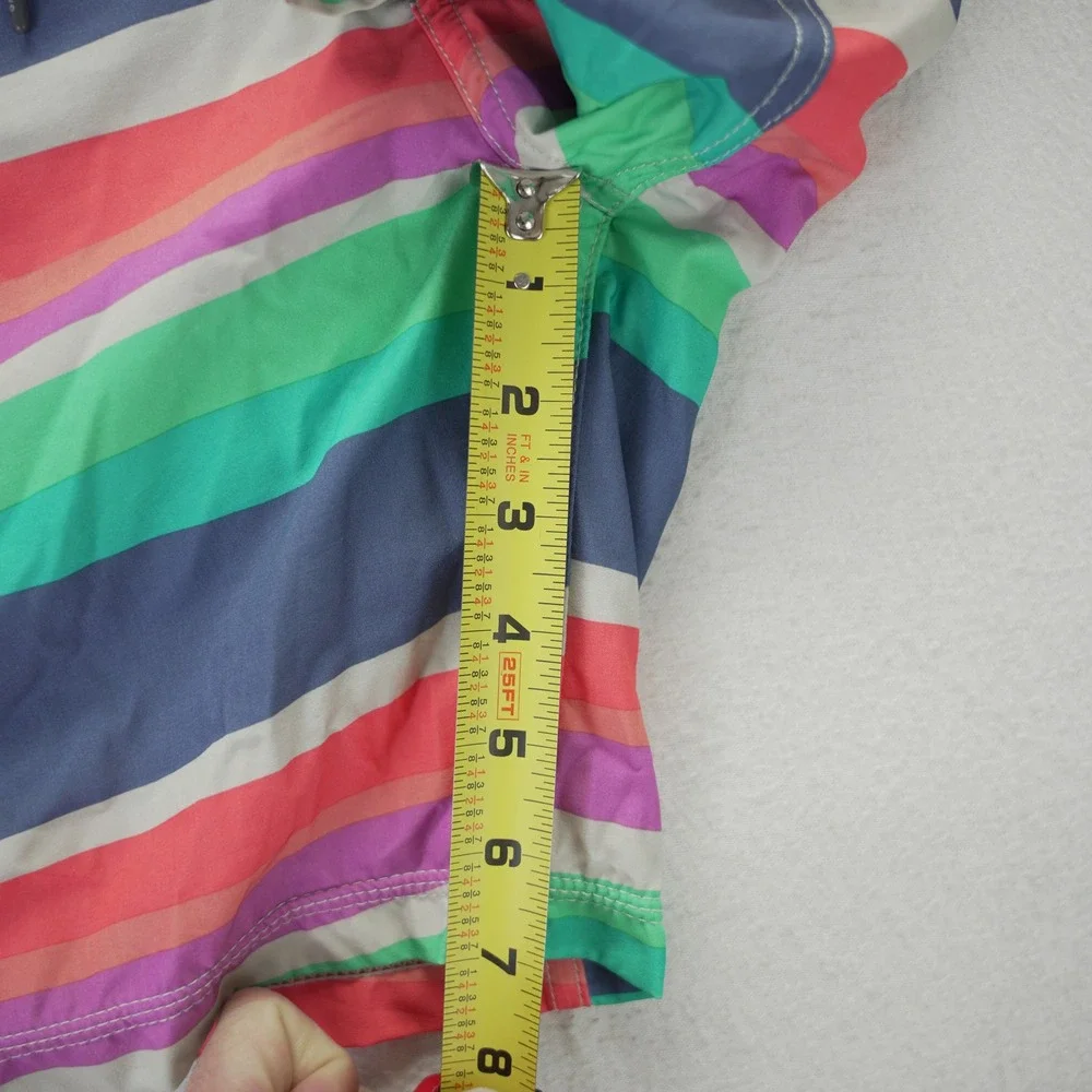 SAXX Mens Betawave 2N1 Striped Board Shorts Swim Trunks Multicolor Size L 34
